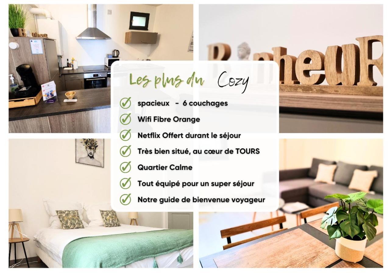 "Cozy Zen" 1 Grande Chambre - Calme - Arrivee Autonome - 6 Pers - Parking Gratuit Tours Exteriér fotografie